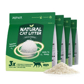PETKIT tofu mixed litter clumping action forms tight clumps for easy scooping