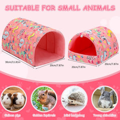 PETKNOWS guinea pig hideout fabric close-up showing soft plush warmth.