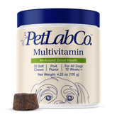 PetLab Co 22-in-1 dog multivitamin chew, pork flavor, supports immune health.