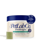 PetLab Co. ProBright dental powder tin for daily dog care and fresh breath.