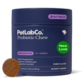 PetLab Co. probiotics pork-flavor soft chews for dogs that support digestive health
