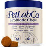 PetLab Co Probiotics for Dogs salmon chews front view for digestive comfort