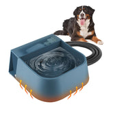 PETLESO Automatic Heated Water Bowl front view for year-round pet hydration.