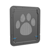 PETLESO dog door black screen outer frame shows sturdy mounting for doors