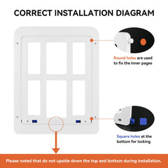 PETLESO dog door installation-process demonstrates easy screen cut and mount