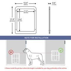 PETLESO dog door locking-mechanism provides secure control when needed