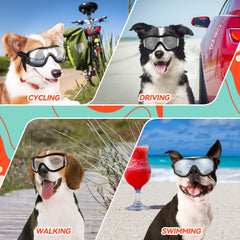 PETLESO dog goggles soft PVC frame for lightweight comfort