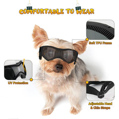 PETLESO dog goggles UV-protection polycarbonate lenses shield eyes on sunny days