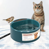 PETLESO heated dog bowl front view delivers reliable outdoor hydration.