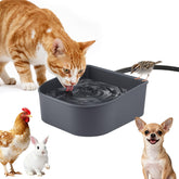PETLESO heated water bowl on floor keeps water accessible in winter