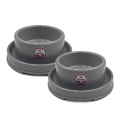 PetLike moat-design dog bowl shows a wide, deep moat to deter access.