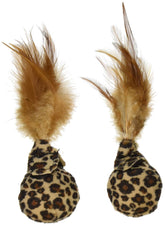 Petlinks Feather Flips blue-ball closeup shows textured plush surfaces for interactive play.