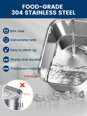 Petlipo 6-layer filter; removes impurities to improve water taste.