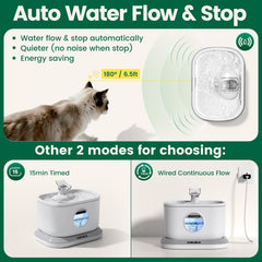 Petlipo cat fountain 3-in-1 flow modes offer customizable hydration