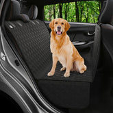 Petloox dog car seat cover back seat hammock protecting upholstery from muddy paws and hair