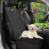 Petloox front seat dog cover top view showing seat protection for daily drives.