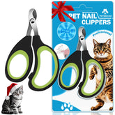 PETMGCOO cat-nail-clippers-green-handle comfortable grip for safe at-home grooming