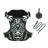 Petmolico dog harness grey leopard vest for comfortable daily walks
