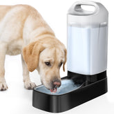 PETNF automatic water dispenser tank demonstrates 2.4-gallon capacity for steady multi-pet hydration.