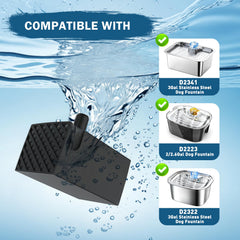 PETNF built-in filter sponge traps hair and impurities for cleaner water