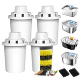 PETNF dog water fountain filters four-pack ready for quick replacement to keep water fresh