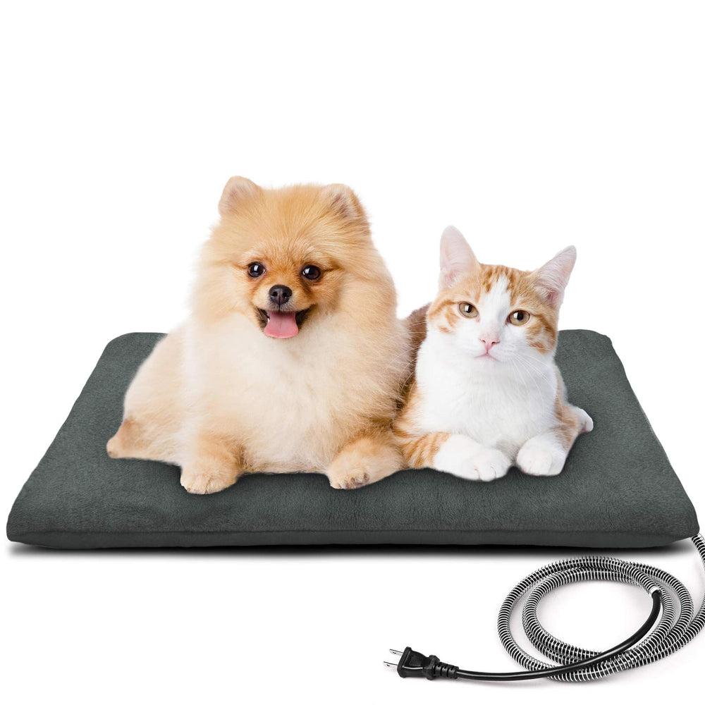 PETNF outdoor heated pet bed top soft velvet for cozy outdoors lounging