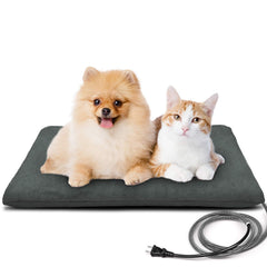 PETNF outdoor heated pet bed top soft velvet for cozy outdoors lounging