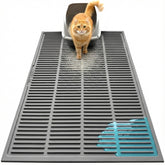 PetNova large cat litter mat closeup ridges trap litter and protect floors.