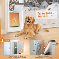 Petoasis dog door magnetic closure test showcases strong seal against drafts.