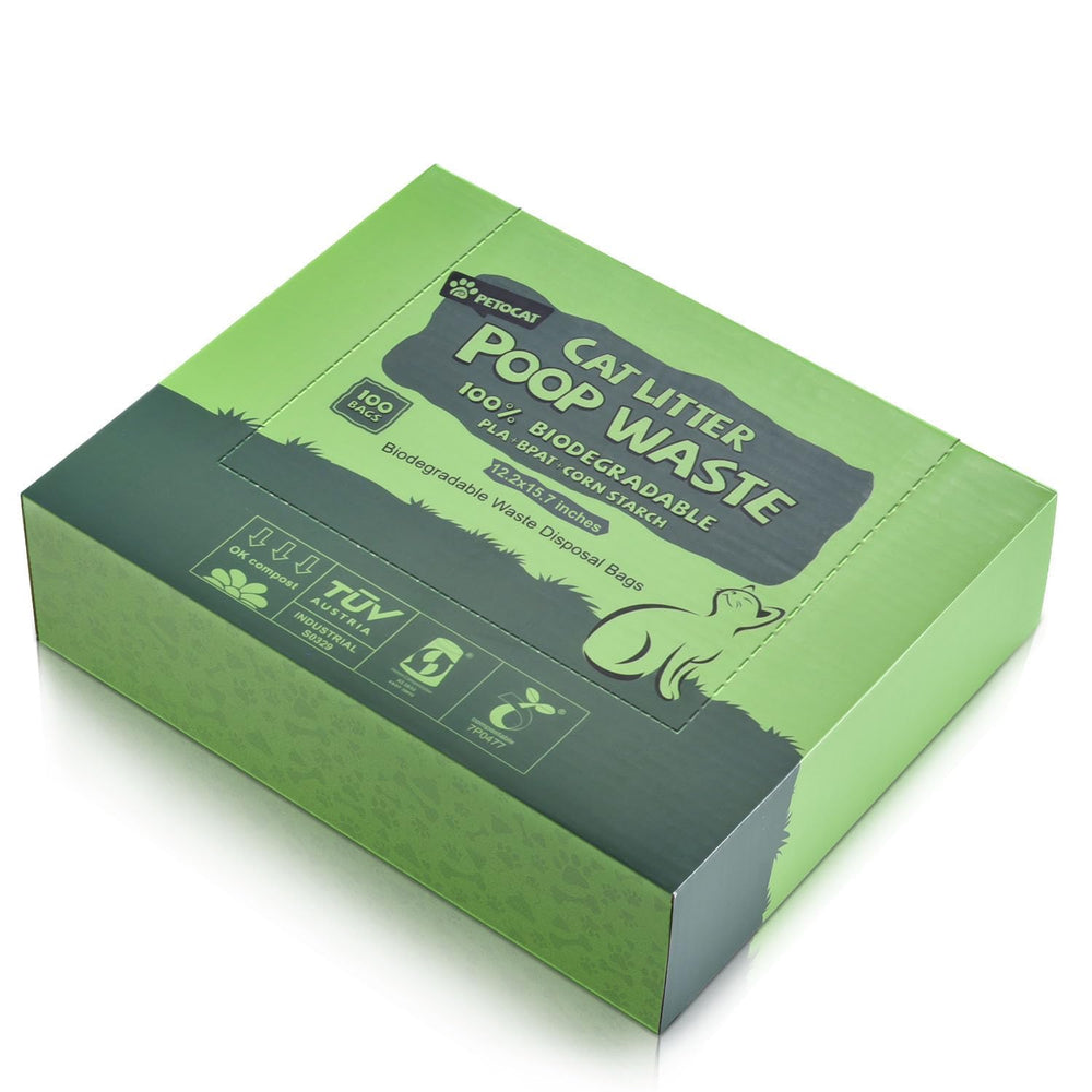 PETOCAT cat litter bags unfold for easy use and mess-free scooping.