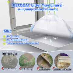 PETOCAT drawstring liner easy to empty without touching waste