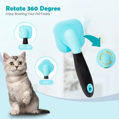 PETPAWJOY Slicker Brush massaging action promotes circulation during grooming