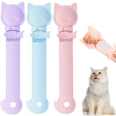PETPAWLOVELY 3pcs spoon set with colorful handles for precise portions during feeding