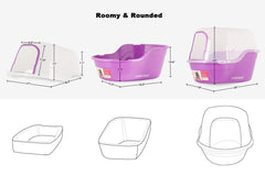 Petphabet removable-top litter box enables quick scooping and easy cleaning