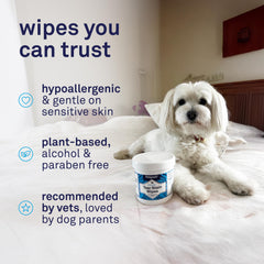 Petpost Tear Stain Wipes eye area cleaning around dog eyes