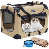 Petprsco crate ventilation closeup shows breathable mesh for travel comfort.