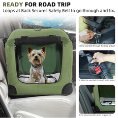 Petprsco large cat carrier doors show easy entry with three openings.
