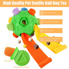 Petration Puzzle de alimento lento, perro olfatea para encontrar snacks