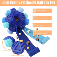 Petration-snuffle-ball cloth-strips-detail emphasizes thickened fabric for longer play and engagement