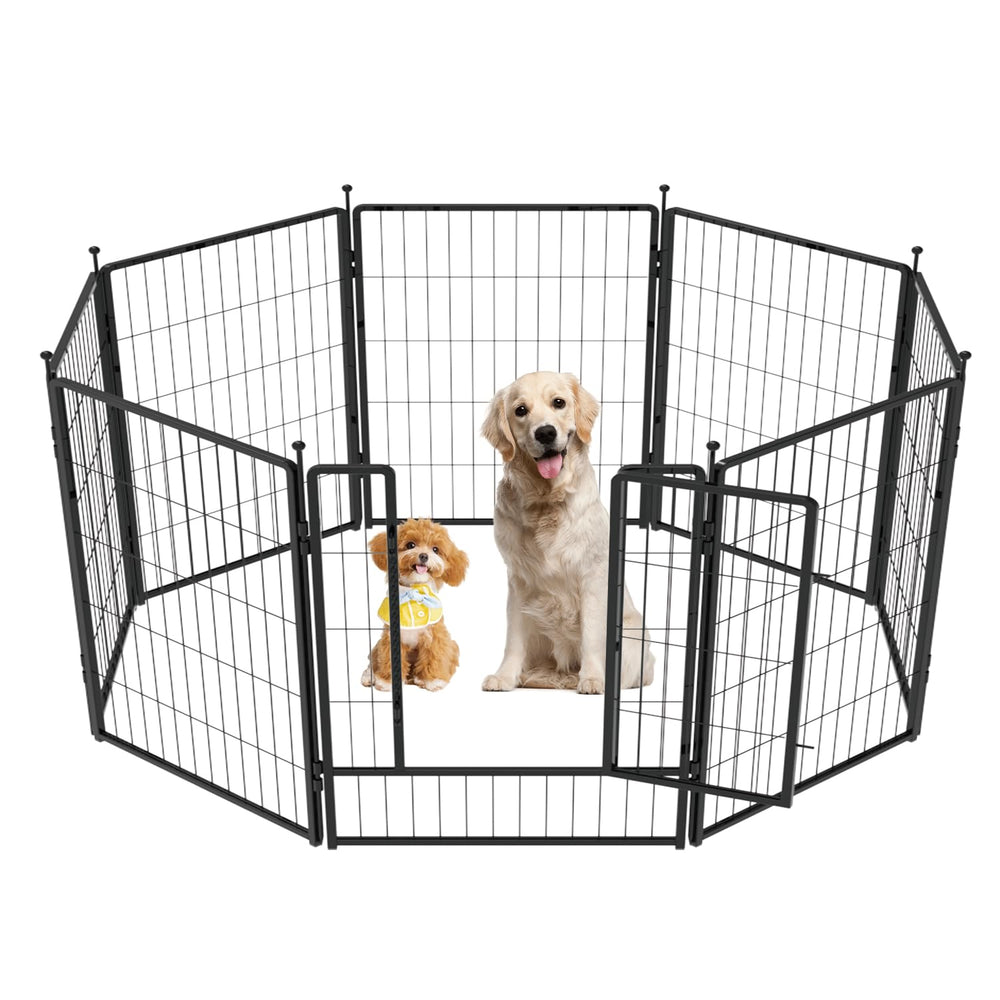 PETREEK dog playpen 42in 8 panels ready for indoor or outdoor use