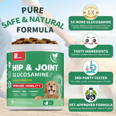 Petrivium dog hip joint chews puppy-friendly formula supports growth