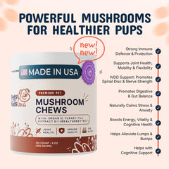 Pets Are Kids Too 8to1 turkey tail extract label closeup highlighting premium ingredients