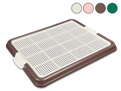 Pets-N-Me pee pad holder with snap locks keeps pads in place during use