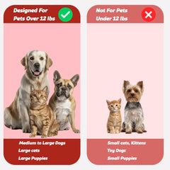 Pets & Pupps dual-head design fits small to medium dogs for easier brushing.