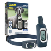 PetSafe 300 Yard Remote Trainer front view with compact handheld transmitter for backyard training.