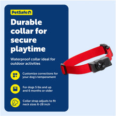 PetSafe battery status indicator helps track collar power.