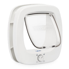 PetSafe Big Cat Door installed in a door frame enables easy DIY pet access