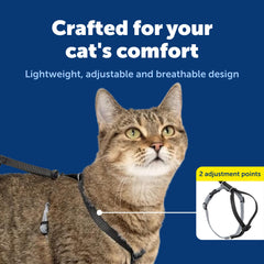 PetSafe Come With Me Kitty Harness dual girth adjustments ensure snug fit.