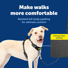 PetSafe Easy Walk harness full body padding delivers comfortable, chafe-free wear.