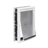 PetSafe Plastic Pet Door installation in a doorway enables easy, pet-friendly access.